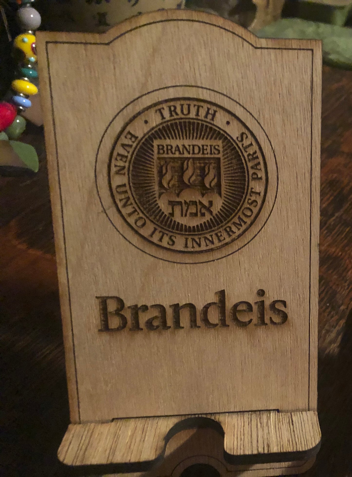 Brandeis University Cell Phone Stand 2